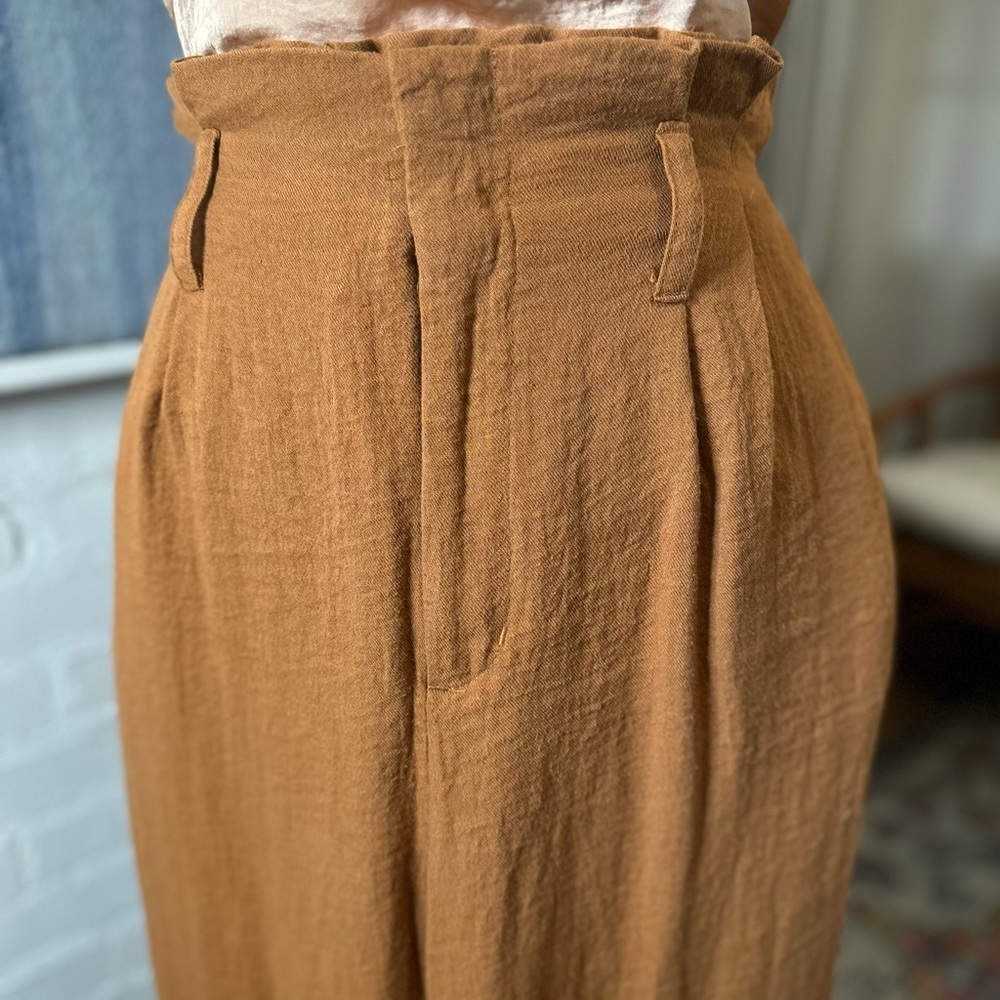 A New Day Brown Paperbag Waist Pants - Picture 7 of 14